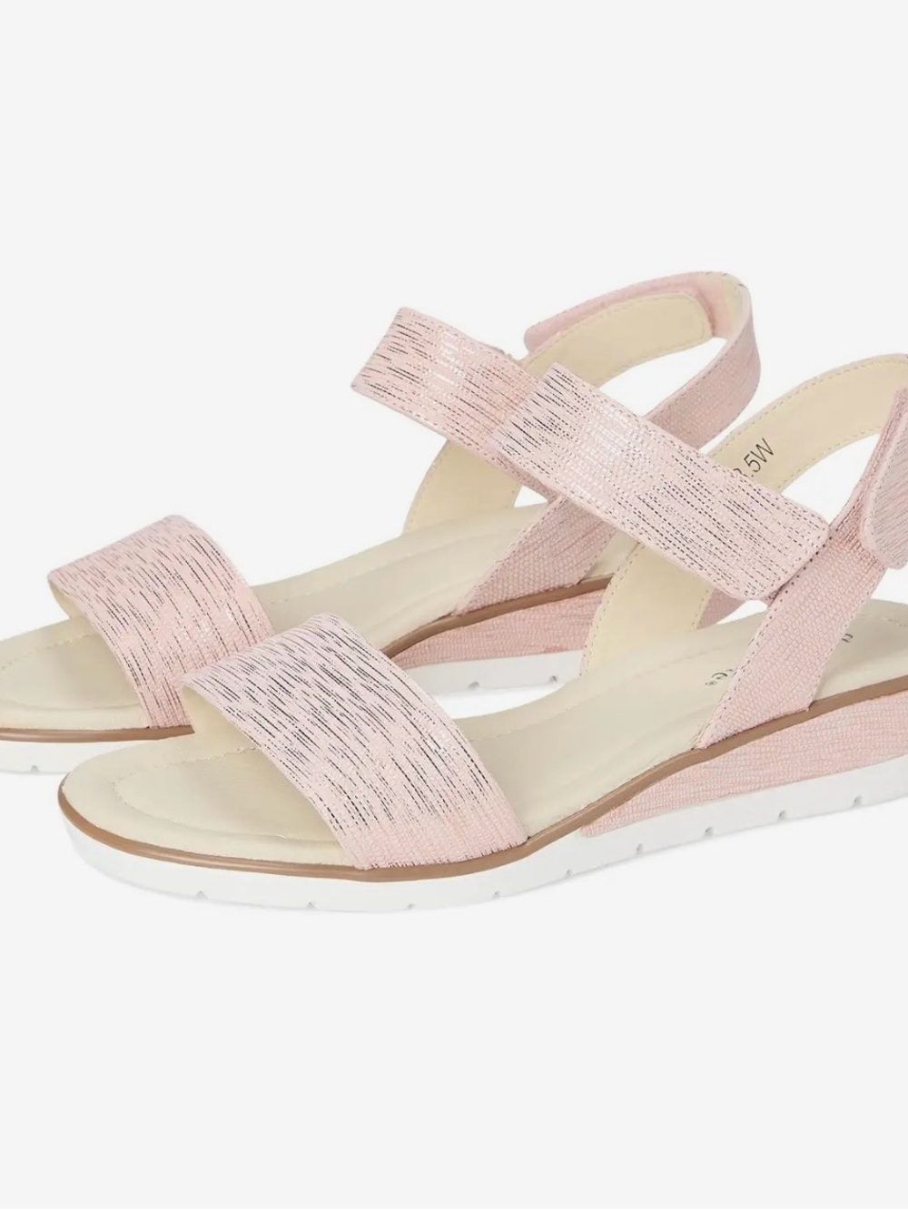 David Tate Womens Scala Pink Adjustable Leather Slingback Sandals Shoes